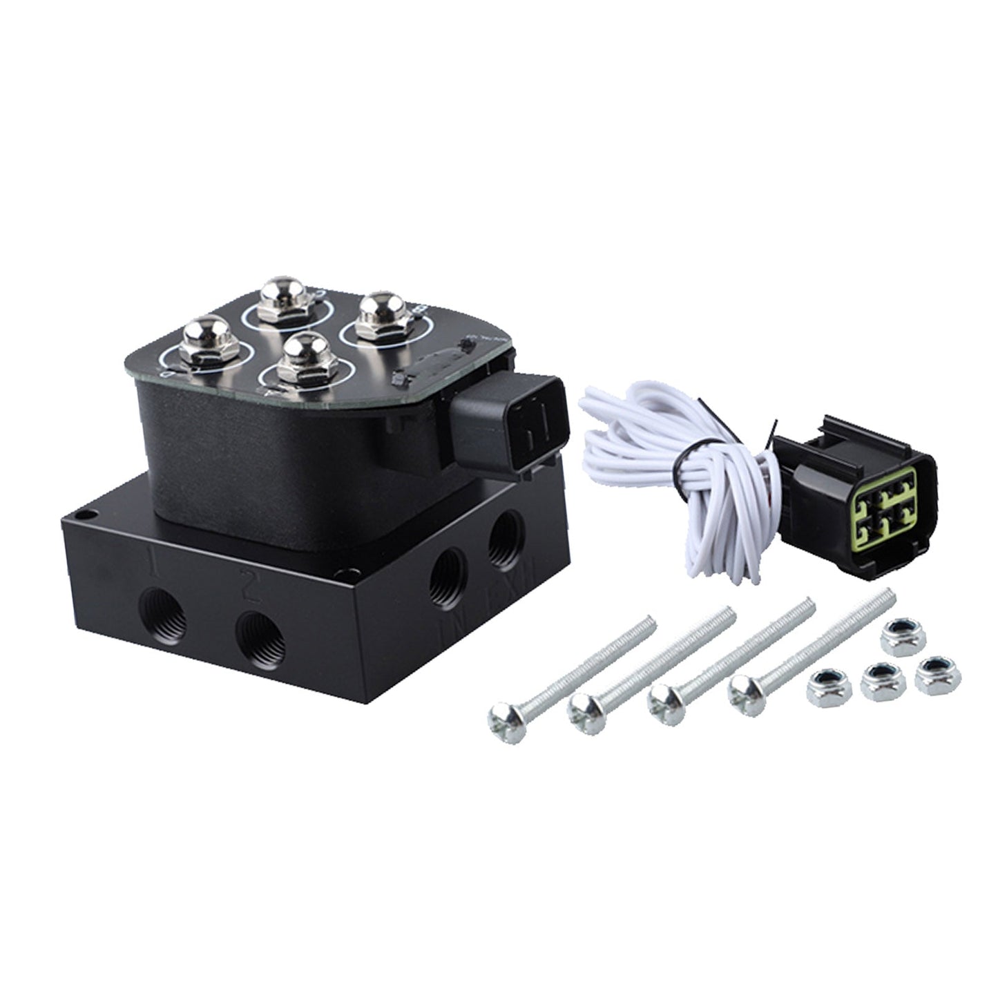 Manifold Valve Block 12V 1/4inNPT Suitable For Air Suspension System Universal Suspension-0