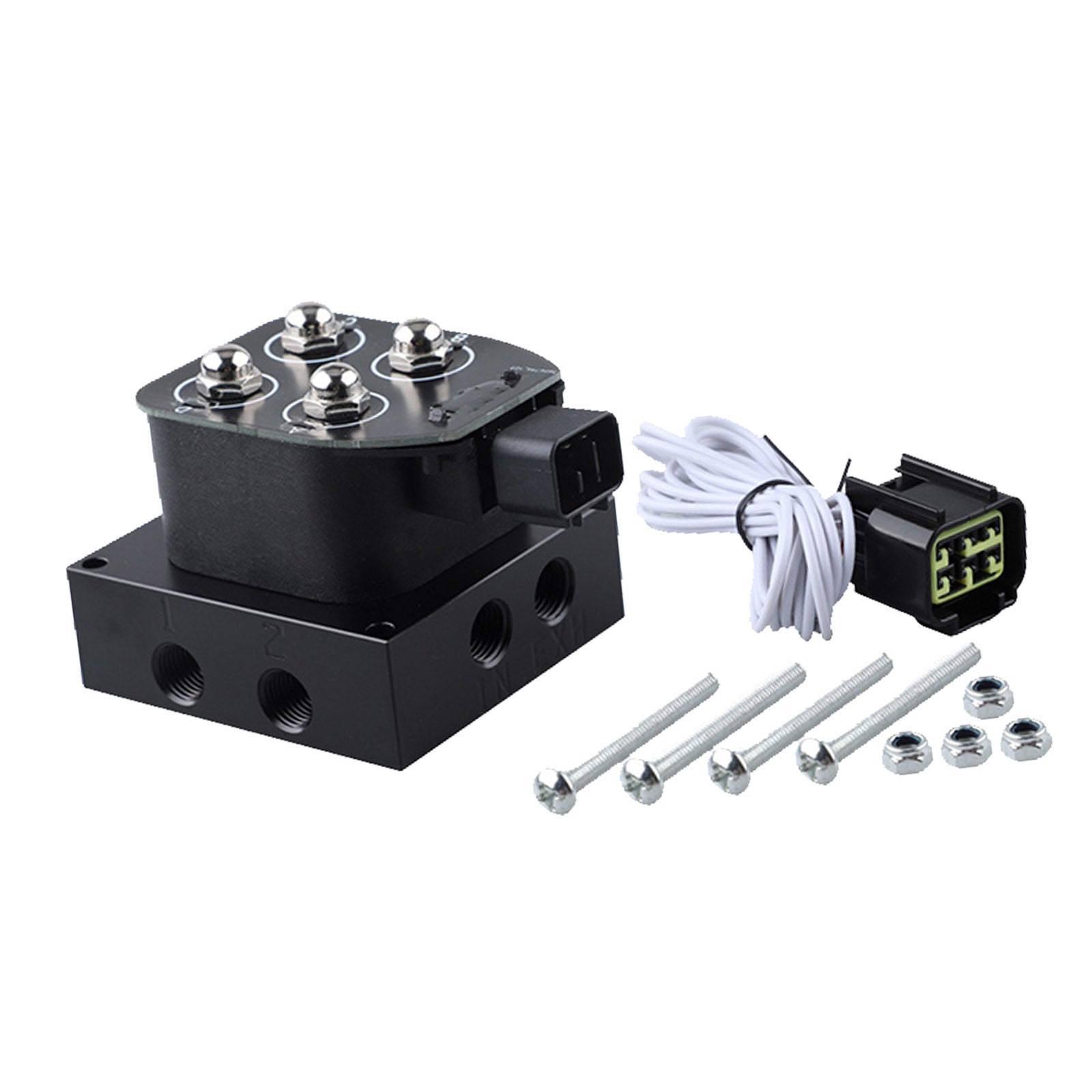 Manifold Valve Block 12V 1/4inNPT Suitable For Air Suspension System Universal Suspension-0