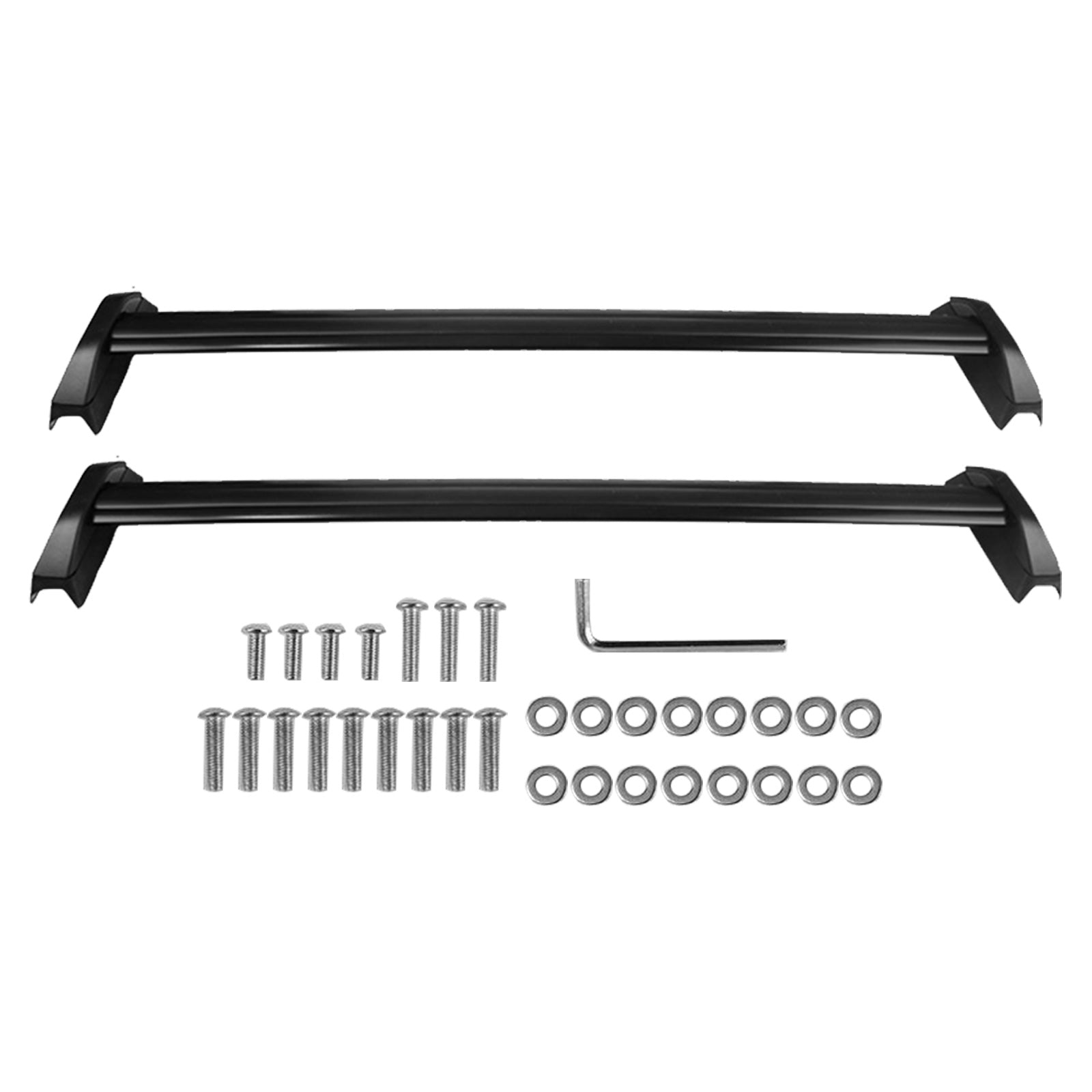 Roof Rack Cross Bar Pair Suitable For Honda CR-V 2002-2006 Black-0