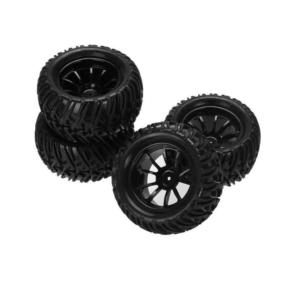 4x Wheel Rim & Tires Suitable For HSP 1:10 Monster Truck RC Car 12mm Hub-1