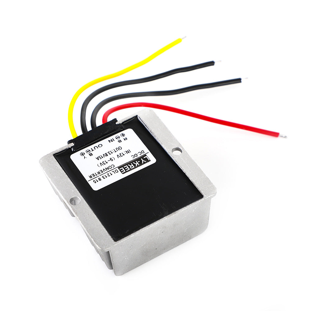 Waterproof DC-DC Converter Regulator 12V Step Up To 13.8V 15A 207W-3