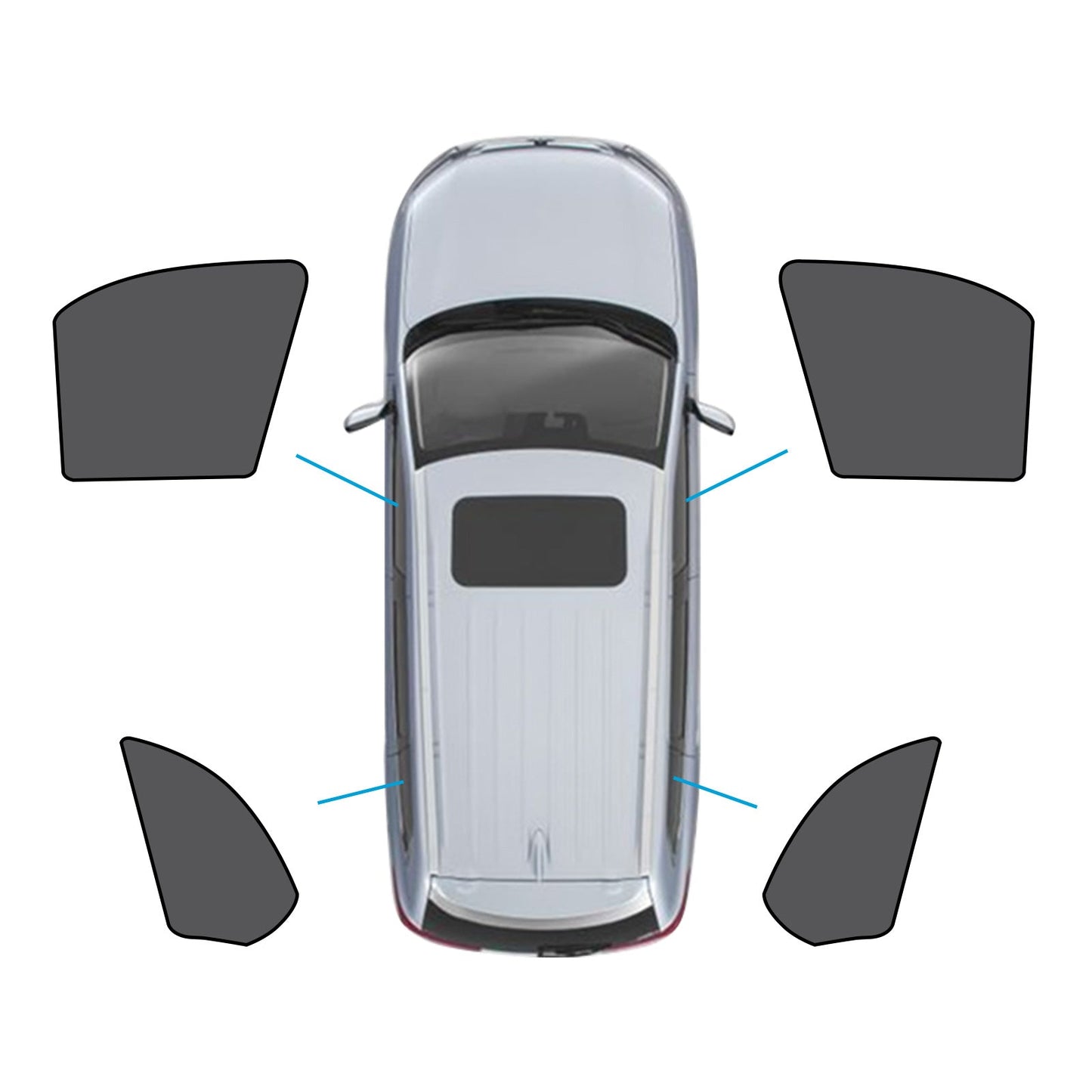 Car Window Magnetic Mesh Sun Shade Suitable For BMW X5 E70 2006-2013-1