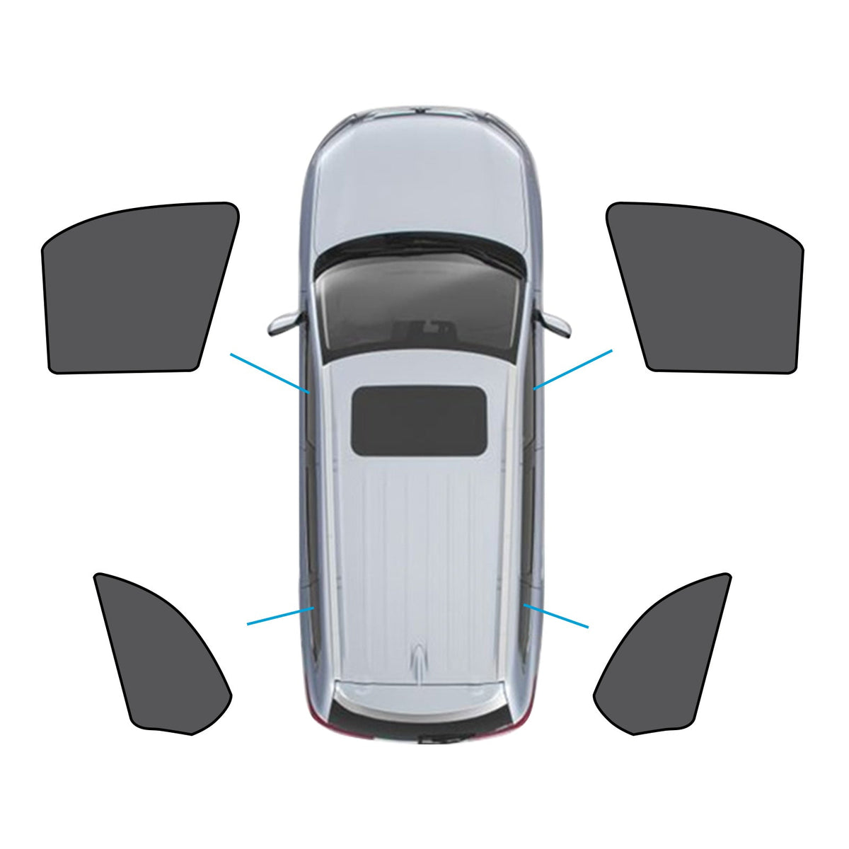 Car Window Magnetic Mesh Sun Shade Suitable For BMW X5 E70 2006-2013-1