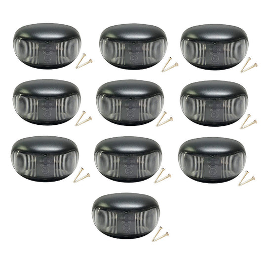 10x 2-LED Clearance Side Marker Lights Suitable for Universal Vehicles 12V 24V-0