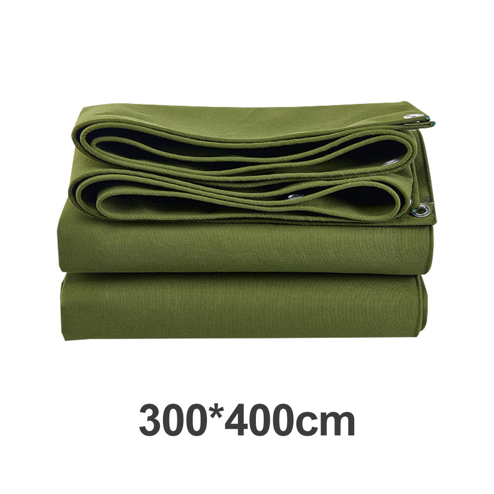 Heavy Duty Waterproof Canvas Tarp 3 Sizes Suitable For Outdoor Sun and Dust Protection-2