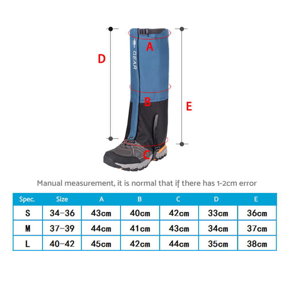 Waterproof Snow Hiking Gaiters Cover Anti Bite Snake Guard Leg Protection Boots-5