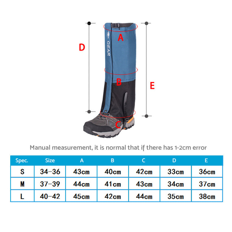 Waterproof Snow Hiking Gaiters Cover Anti Bite Snake Guard Leg Protection Boots-5