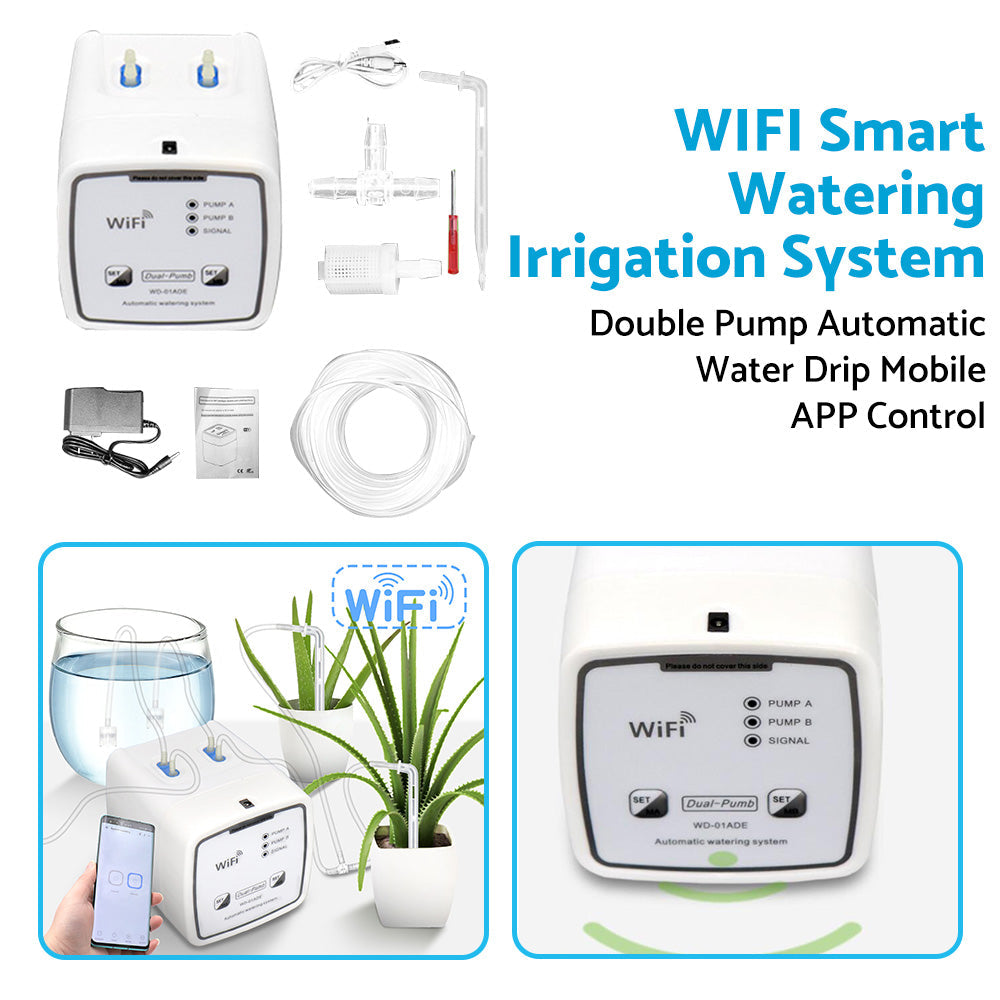 WiFi Control Watering System Double Pump Automatic Water Drip Mobile APP Control-2
