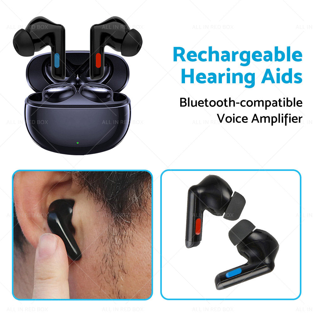 Bluetooth Pair of Rechargeable Hearing Aid Bluetooth-compatible Voice Amplifier-3