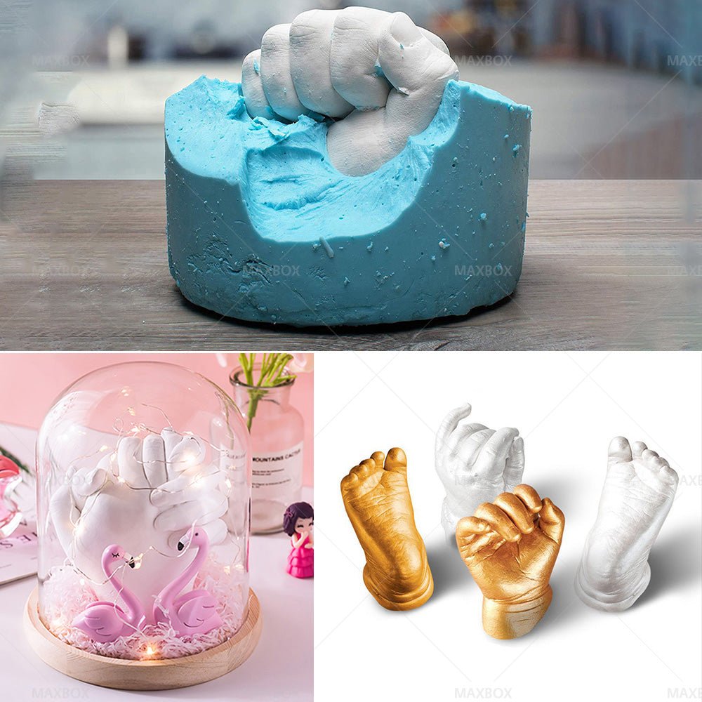 3D KEEPSAKE HANDS DIY CASTING KIT ART 1400G White Clone Model Powder for Adults - Frazy's Auto Parts