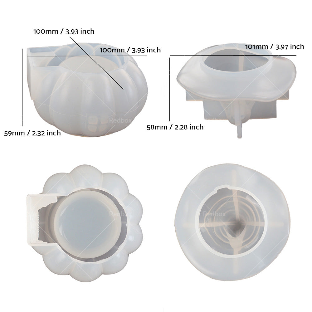 Pumpkin Jar Silicone Mold DIY Storing Candy Container Resin Epoxy Casting Craft-4