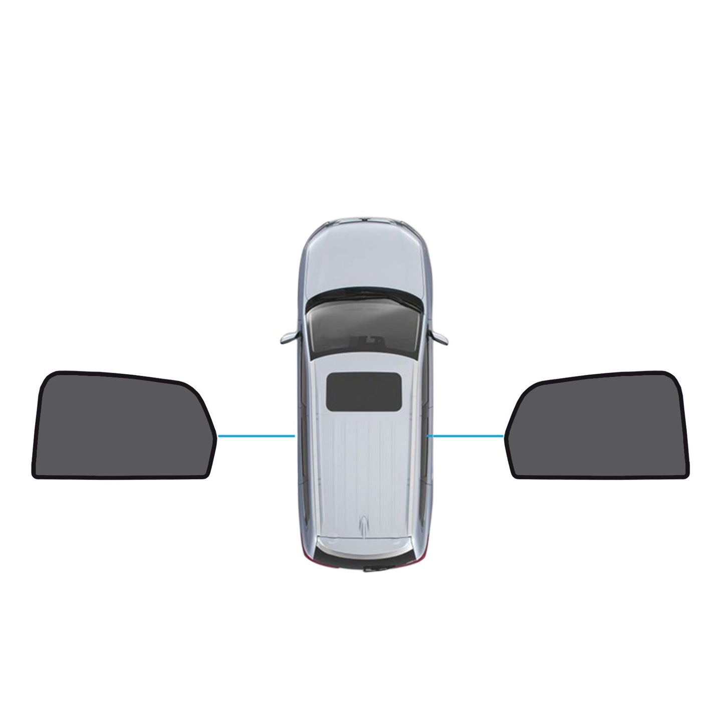 Magnetic Mesh Sun Blind Shades Suitable For Audi Q3 RS Q3 2019-2025-3