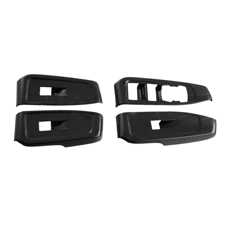 4x Carbon Car Window Control Panel Switch Cover Suitable For Ford Ranger-1