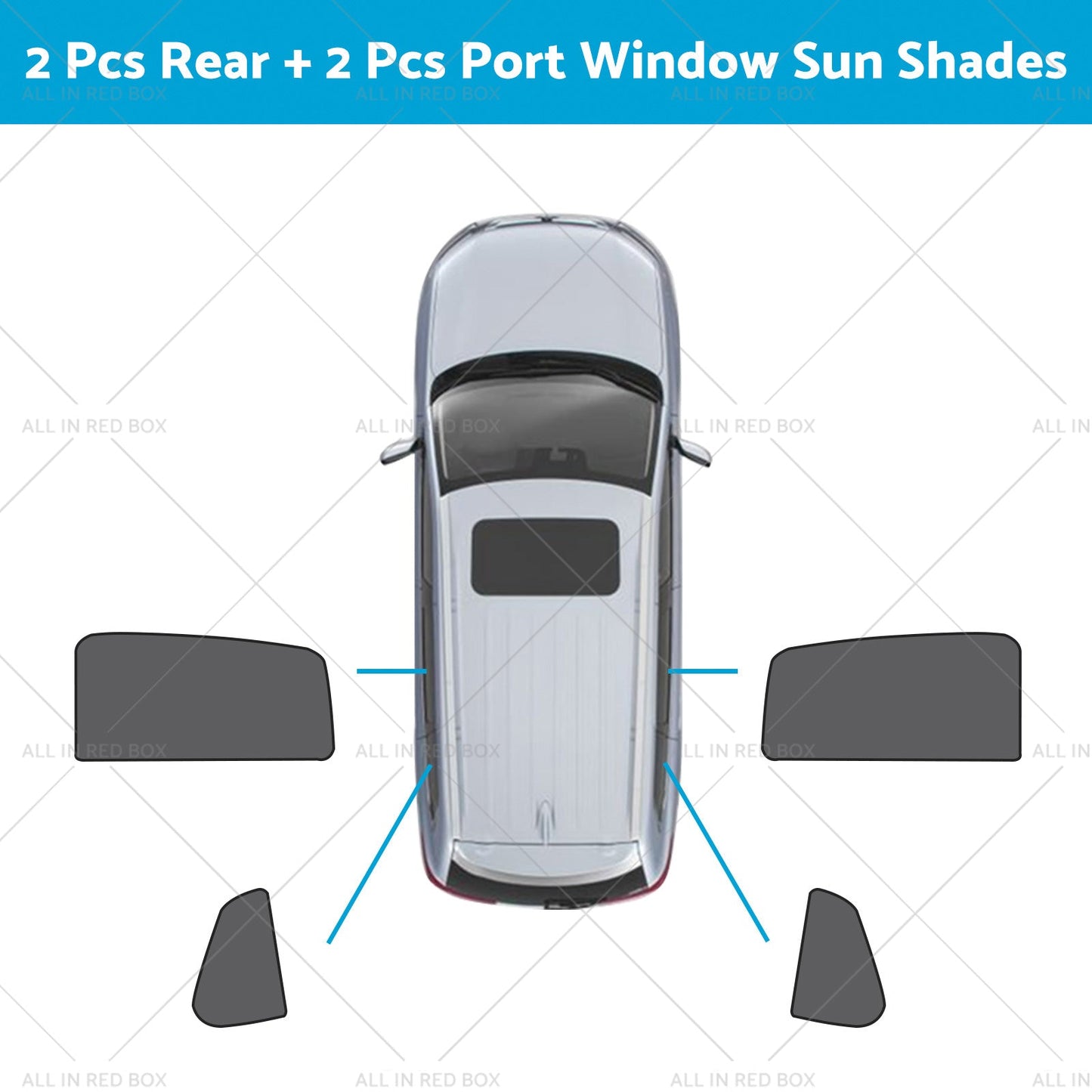 Front & Rear Window Magnetic Mesh Sun Shade Suitable For Toyota Corolla Cross-8