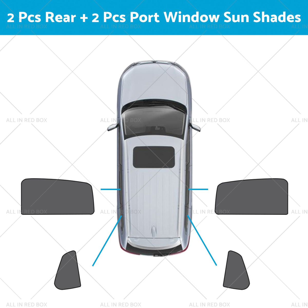 Front & Rear Window Magnetic Mesh Sun Shade Suitable For Toyota Corolla Cross-8