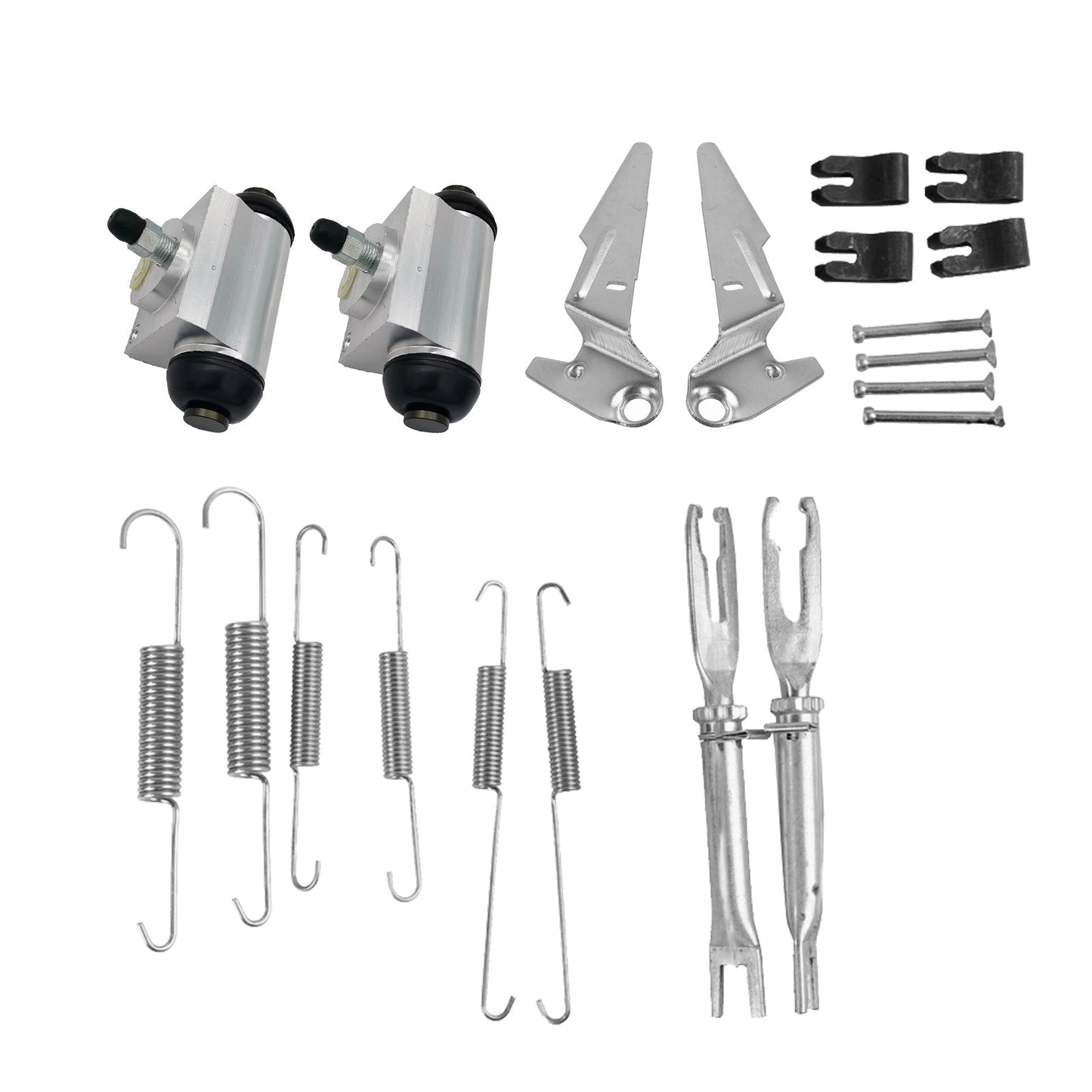 Rear Brake Shoes & Wheel Cylinders Adjuster Kit Suitable For Toyota Hilux GUN126R 4WD-2