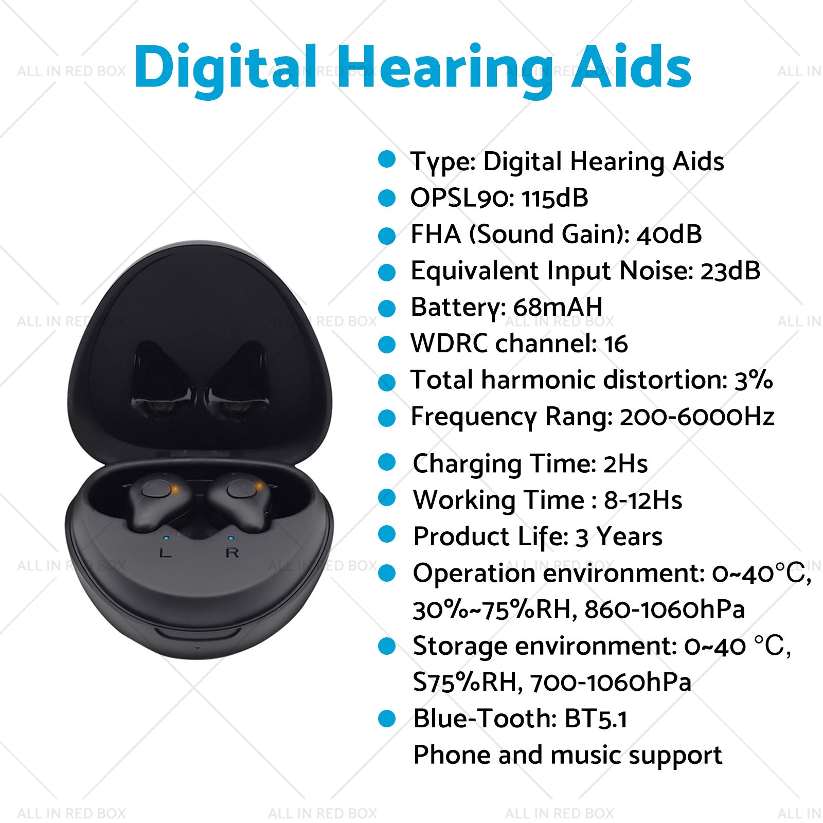Digital Hearing Aids Severe Hearing Loss Rechargeable Bluetooth Sound Amplifiers-3