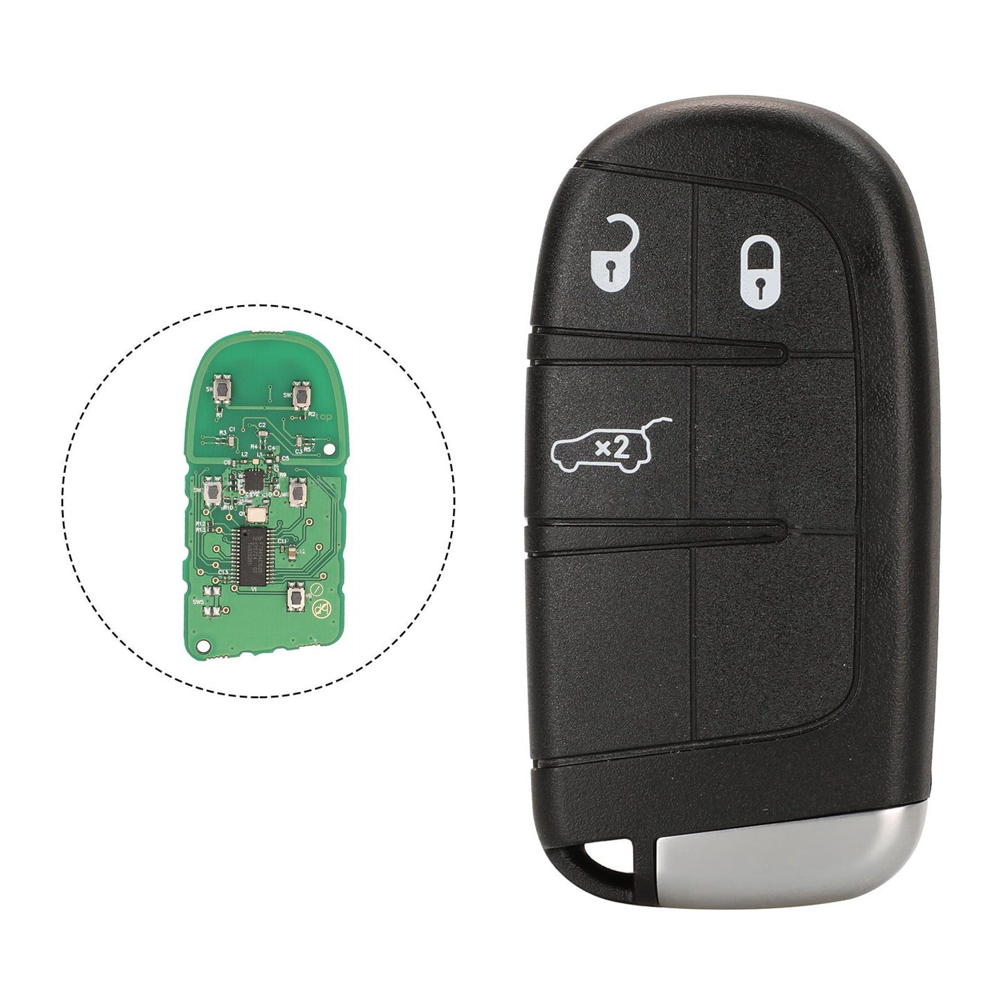 3-Button Smart Car Remote Key Replacement Suitable For Jeep Grand Cherokee 2014-2019-0