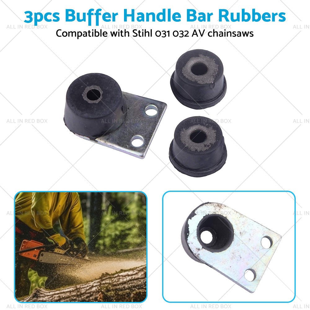 3PCS Buffer Handle Bar Rubber Suitable for Stihl 031 032 AV Chainsaw - Frazy's Auto Parts