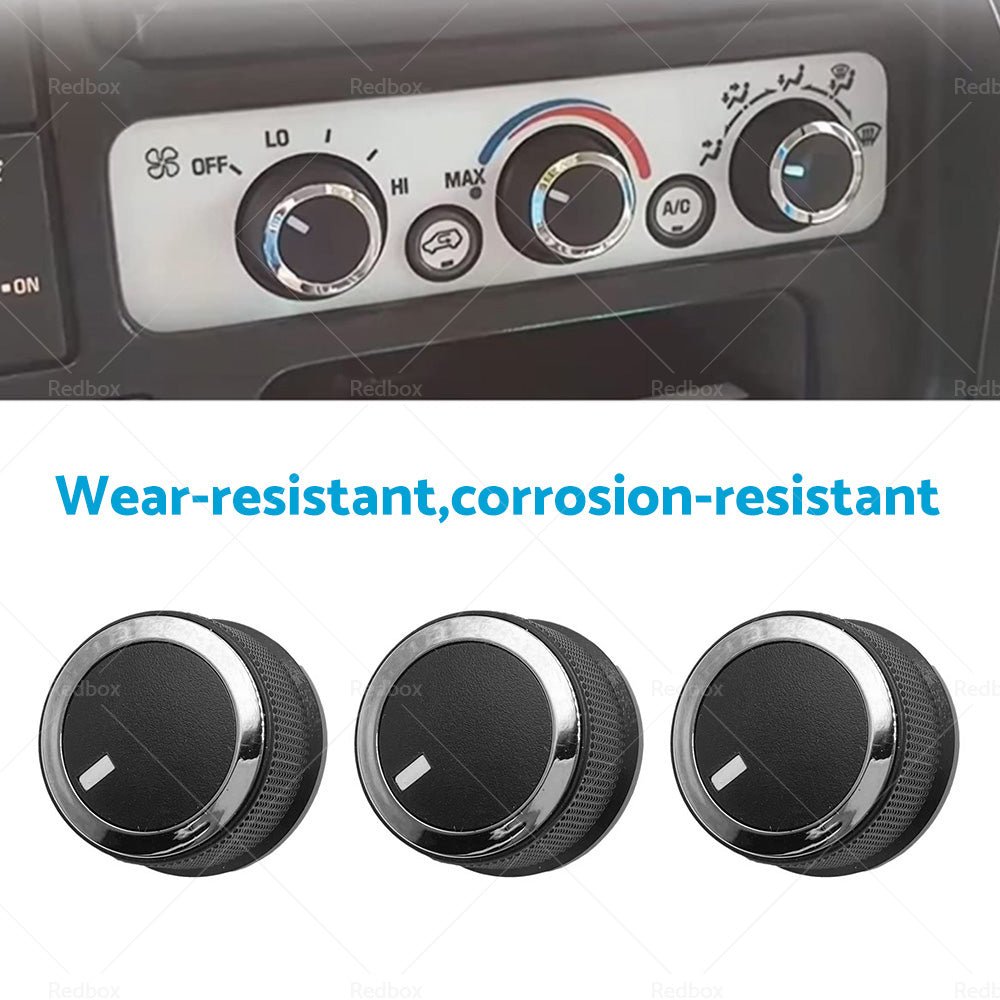 3PCS Heater AC Temperature Control Knob Suitable For 2008 - 2017 Chevrolet Savana - Frazy's Auto Parts