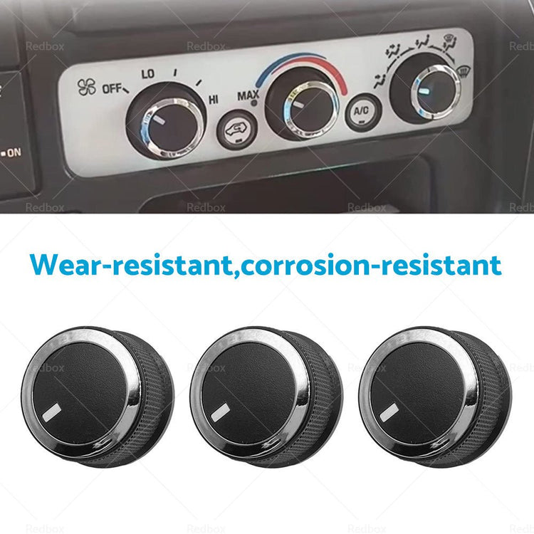 3PCS Heater AC Temperature Control Knob Suitable For 2008 - 2017 Chevrolet Savana - Frazy's Auto Parts