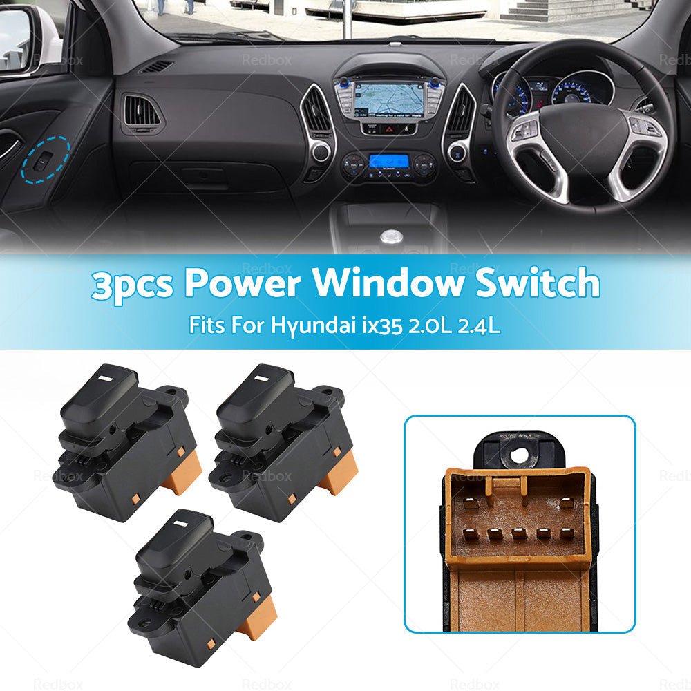 3Pcs Window Switch Passenger Side For Hyundai IX35 2. 0L 2. 4L 93580 - 2Z00 - Frazy's Auto Parts