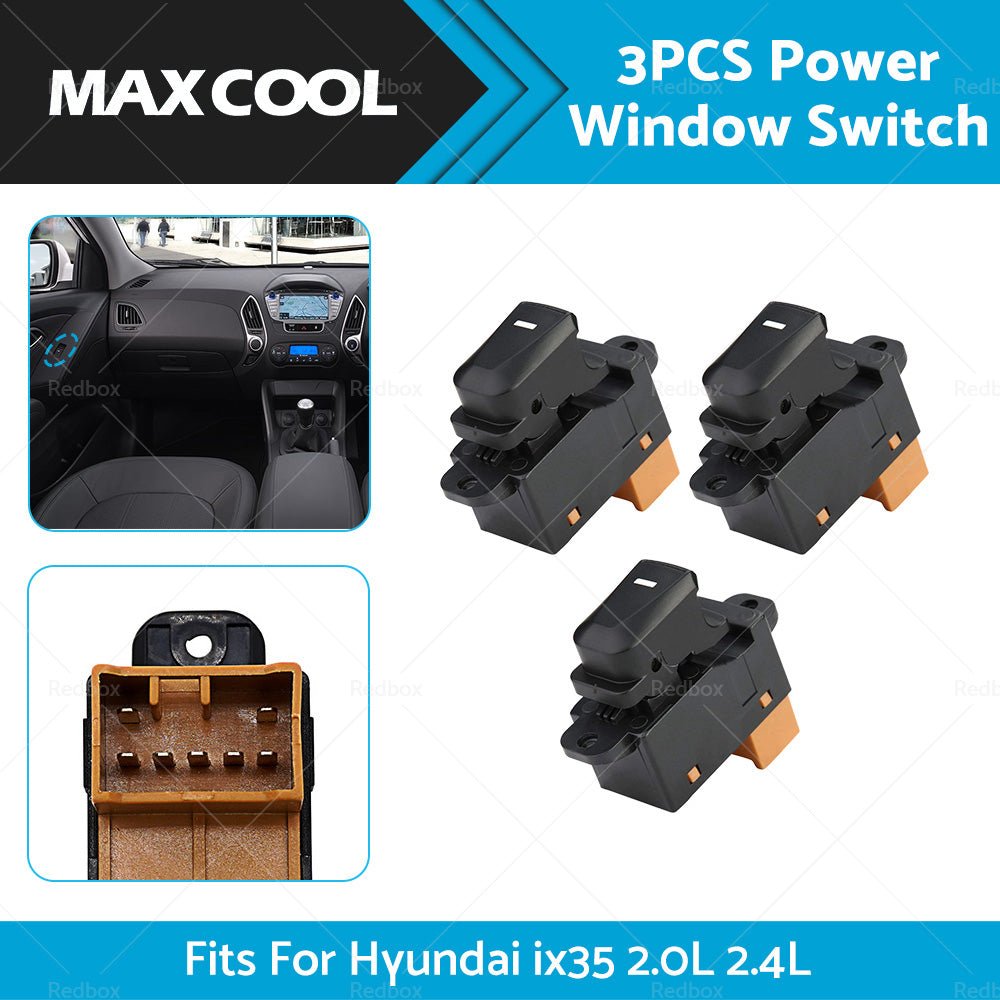 3Pcs Window Switch Passenger Side For Hyundai IX35 2. 0L 2. 4L 93580 - 2Z00 - Frazy's Auto Parts
