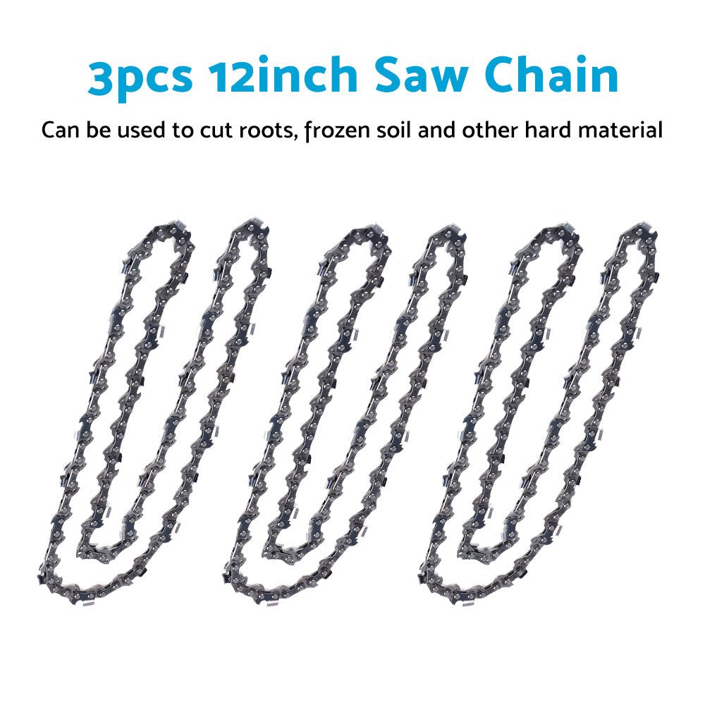 3X 12in Chain Fit for MAKITA CORDLESS 2x18V 36V CHAINSAW DUC302 DUC302Z - Frazy's Auto Parts