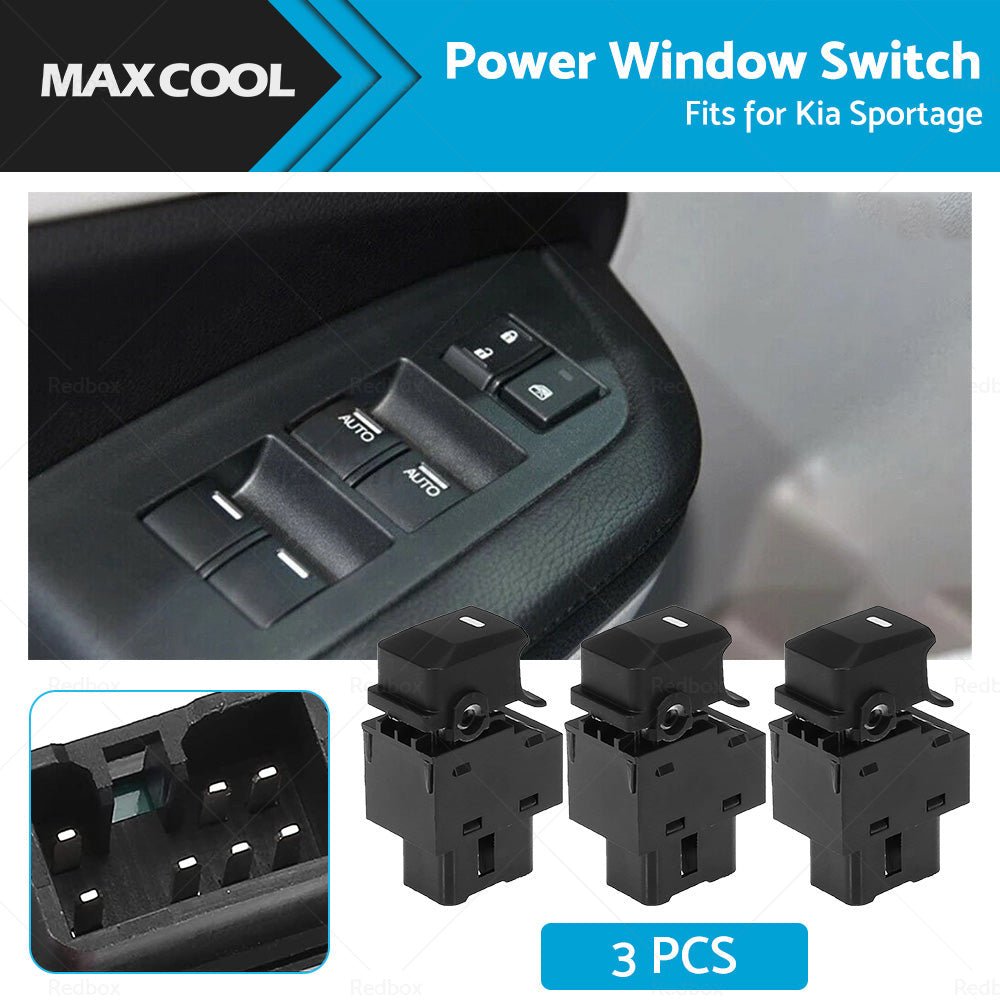 3x Passenger Side Power Window Switch 93580 - 3W000 Fit For Kia Sportage 2010 - 2015 - Frazy's Auto Parts