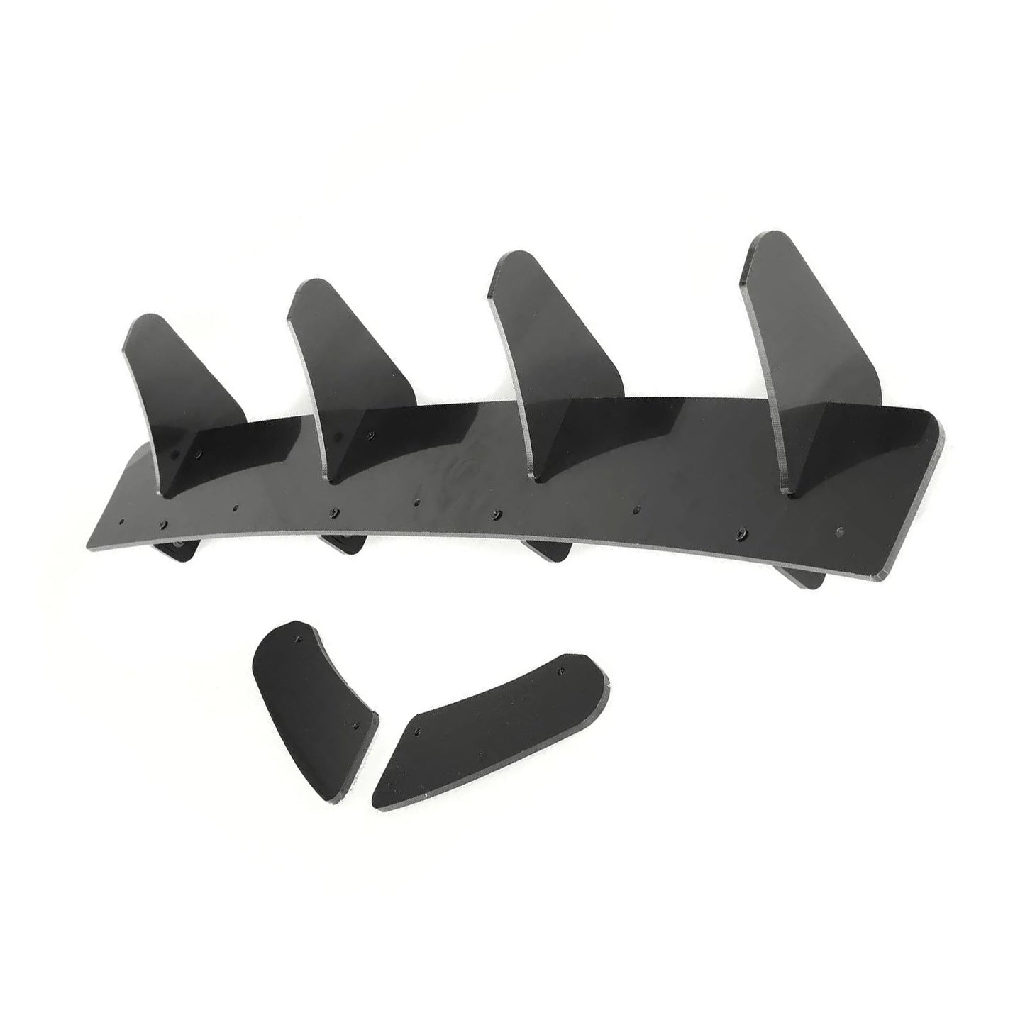 4 Fins Rear Bumper Diffuser Lip Spoiler Suitable For Volkswagen VW Golf MK7 GTI - Frazy's Auto Parts