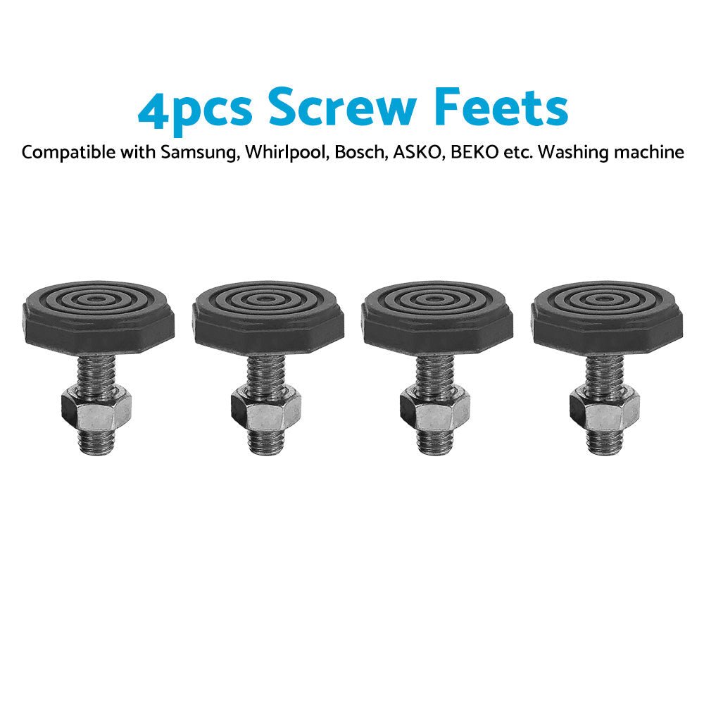 4 Universal Front Loader Washing Machine Screw Feet Leg M10 Suitable for Samsung - Frazy's Auto Parts