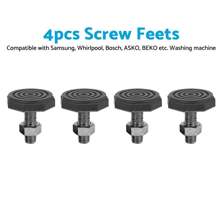 4 Universal Front Loader Washing Machine Screw Feet Leg M10 Suitable for Samsung - Frazy's Auto Parts