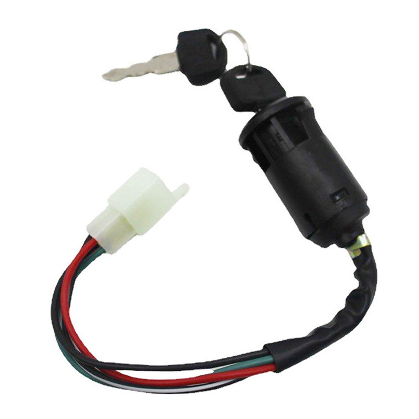 4 - Wire Ignition Key Barrel Switch Suitable For 50cc / 110cc / 125cc / 250cc PIT Quad Dirt Bike & ATV - Frazy's Auto Parts