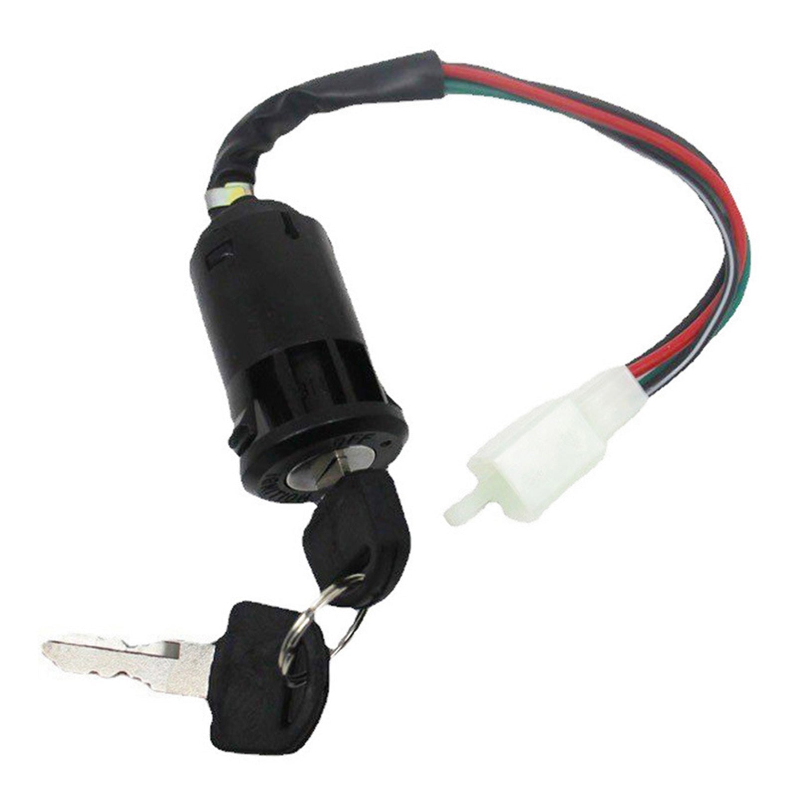 4 - Wire Ignition Key Barrel Switch Suitable For 50cc / 110cc / 125cc / 250cc PIT Quad Dirt Bike & ATV - Frazy's Auto Parts