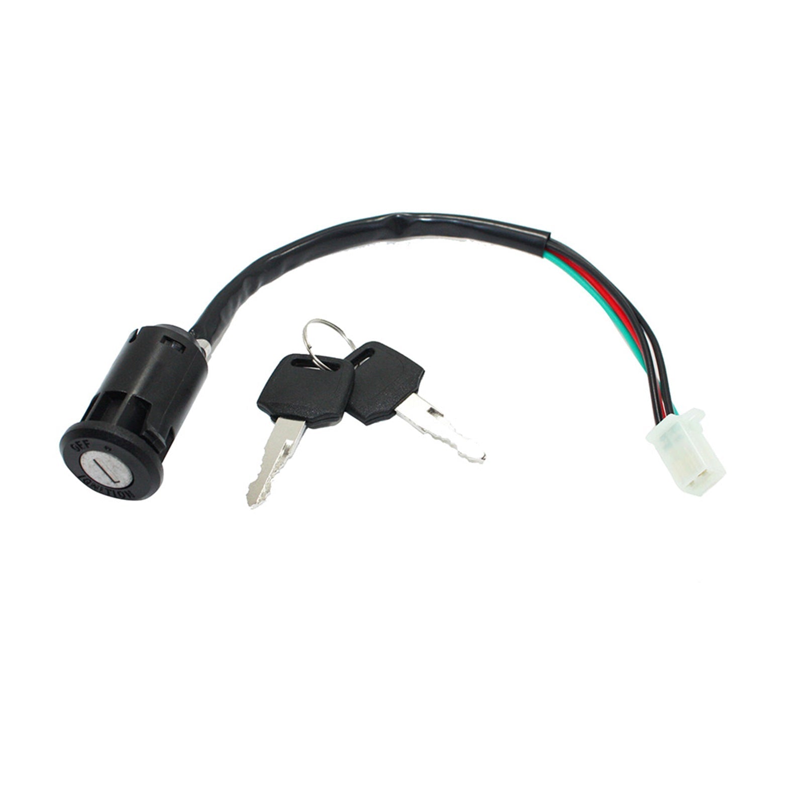 4 - Wire Ignition Key Barrel Switch Suitable For 50cc - 150cc PIT Quad, Dirt Bike & ATV - Frazy's Auto Parts