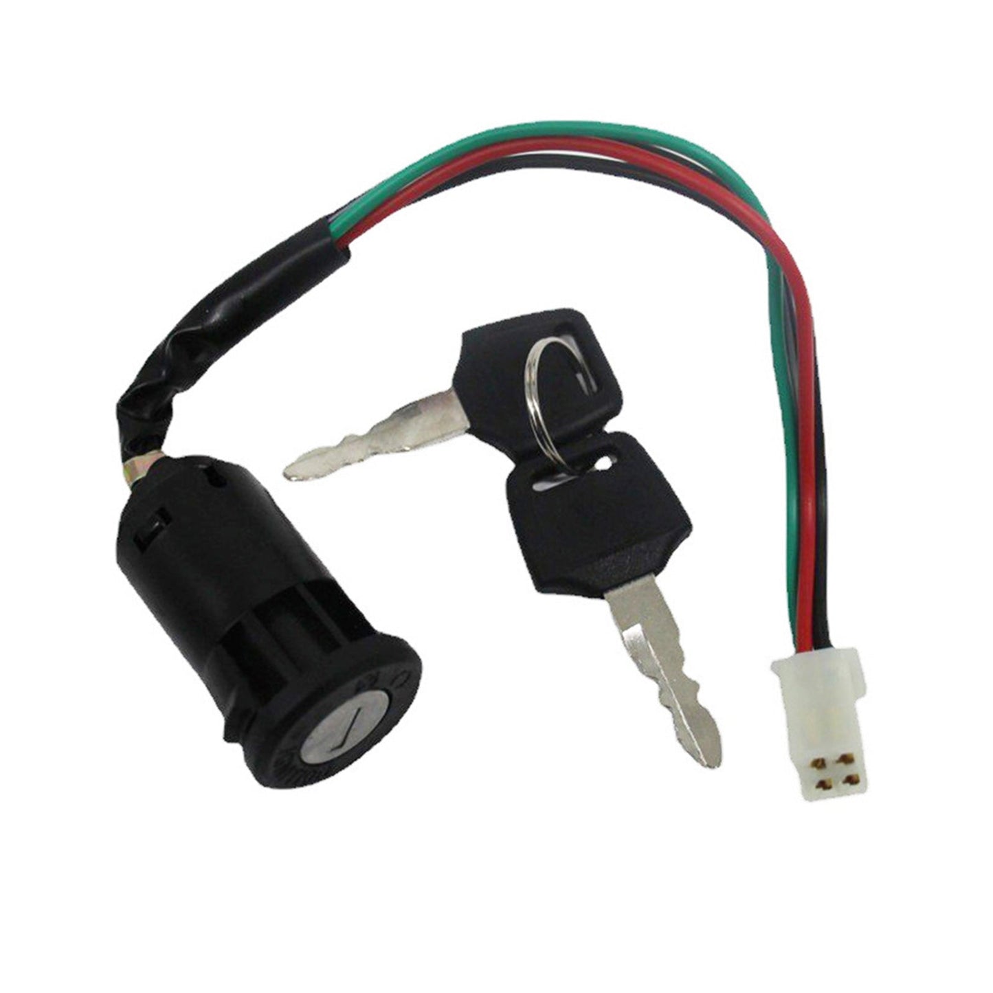 4 - Wire Ignition Key Barrel Switch Suitable For 50cc - 150cc PIT Quad, Dirt Bike & ATV - Frazy's Auto Parts