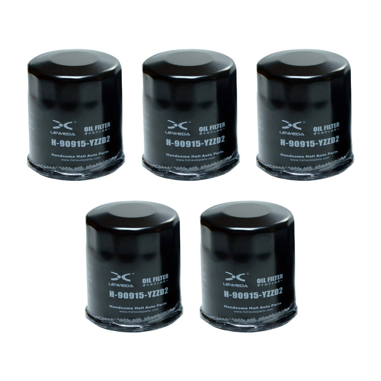 Oil Filter 5x 90915-YZZD2 Suitable For Toyota Camry / Avalon / Hilux / Hiace 1KDFTV-0