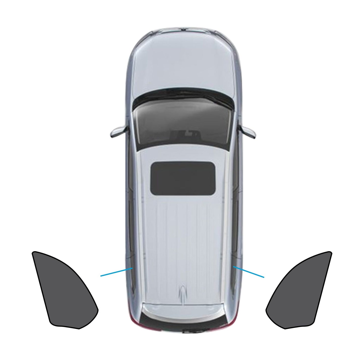 Car Window Magnetic Mesh Sun Shade Suitable For BMW X5 E70 2006-2013-3