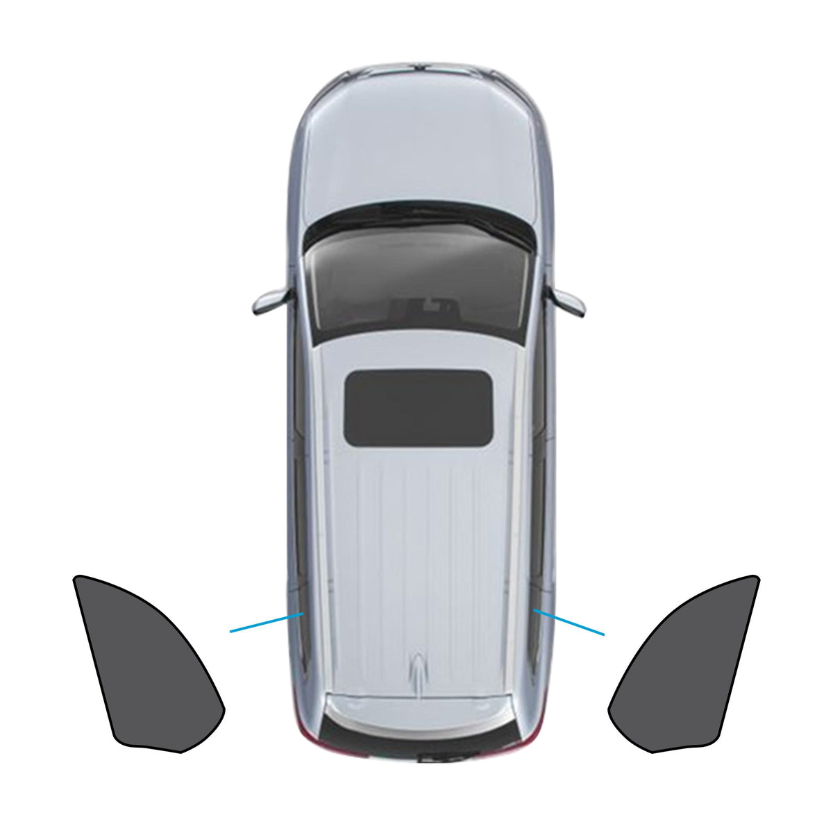 Car Window Magnetic Mesh Sun Shade Suitable For BMW X5 E70 2006-2013-3
