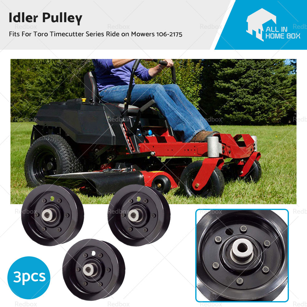 3x Idler Pulley For Toro Timecutter Series  Z4200 Z5000 Ride on Mowers 106-2175-0