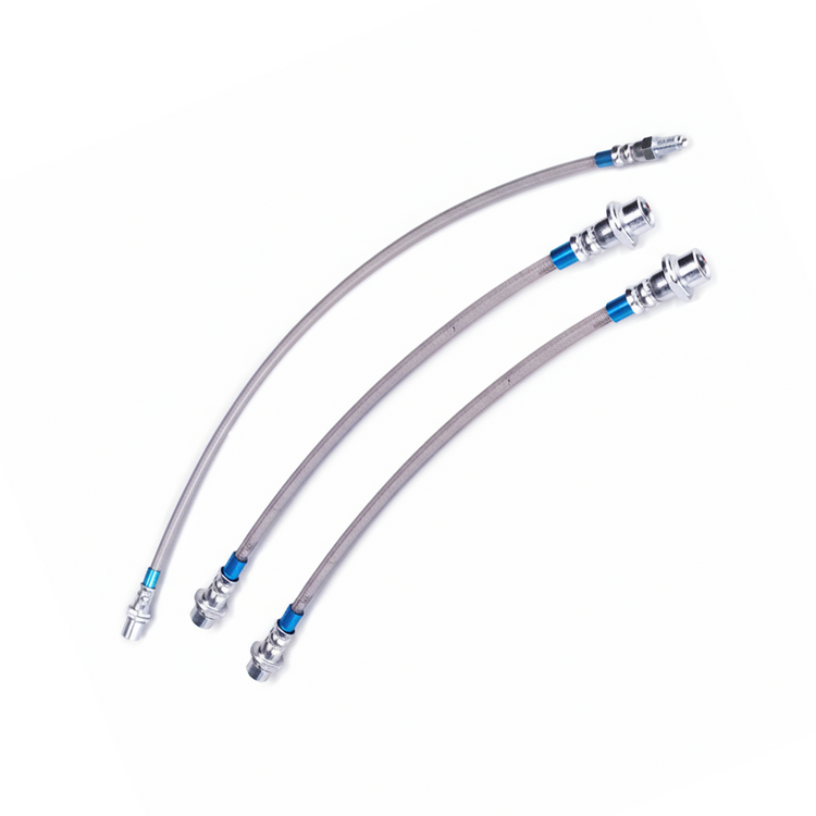 Stainless Steel Braided Brake Lines With ABS Suitable For Toyota Hilux KUN26 N70-0