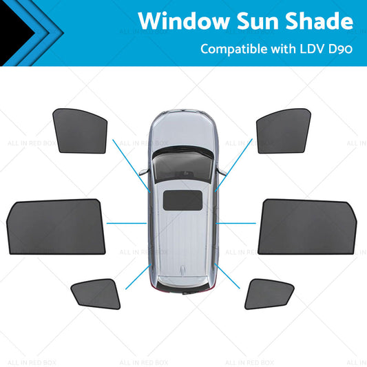 Rear Car Window Magnetic Sun Shade Mesh Suitable For LDV D90 2017-2023-0