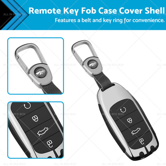 Zinc Alloy Remote Key Fob Case Cover Shell Black Suitable For Chery Omoda 5-0