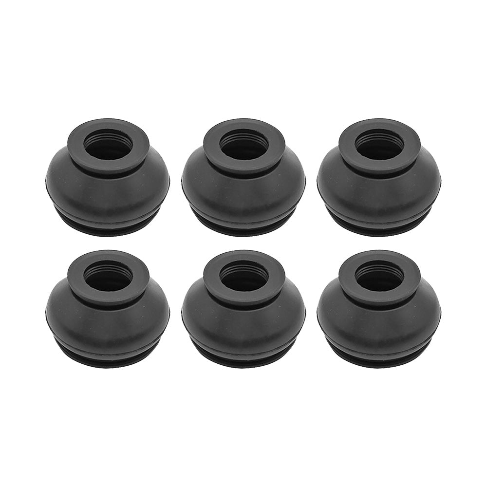 6x Universal Black Rubber Ball Joint Dust Boot Cover Tie Rod End Set Suitable For Vehicle Suspension Systems-0