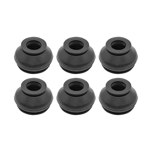 6x Universal Black Rubber Ball Joint Dust Boot Cover Tie Rod End Set Suitable For Vehicle Suspension Systems-0