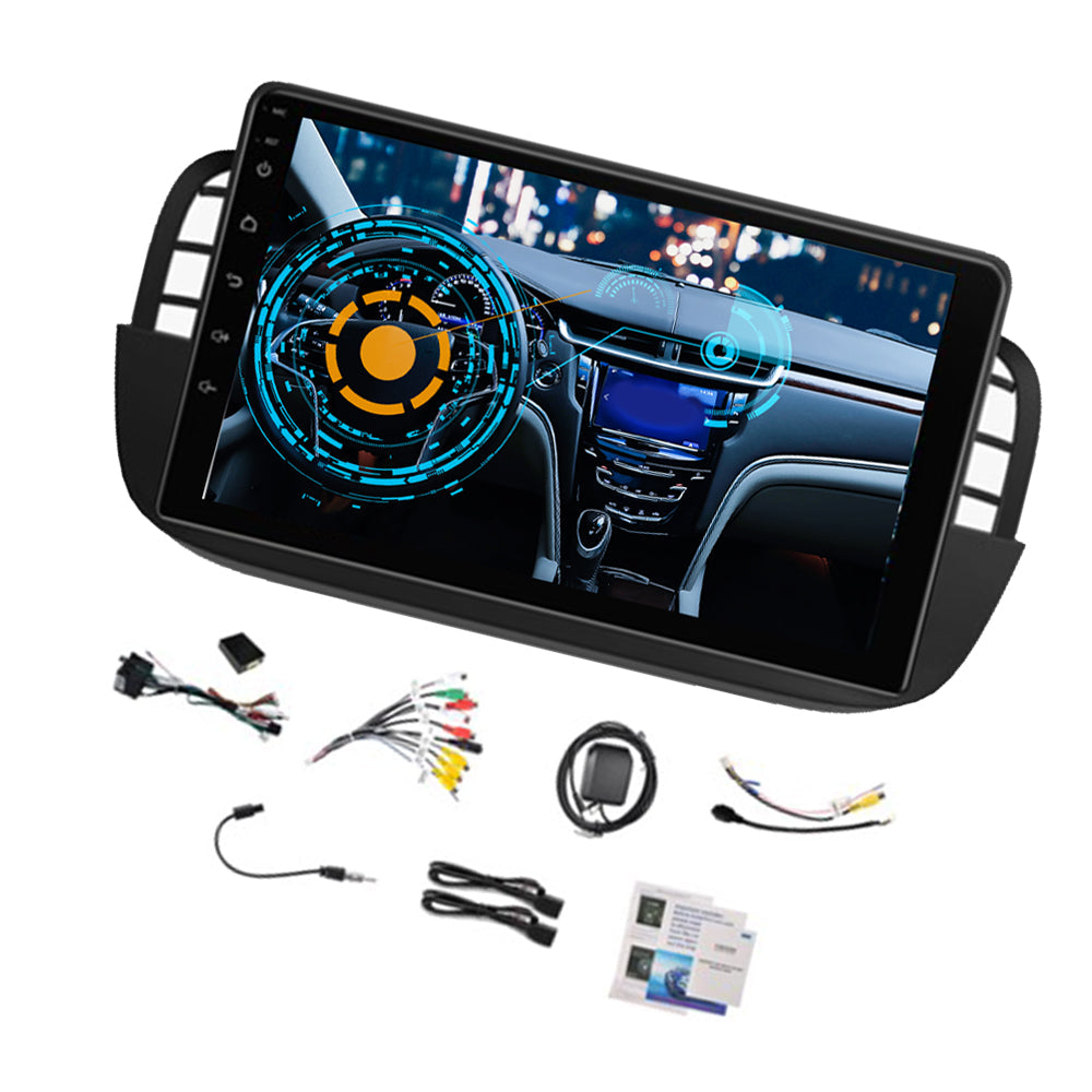 Android 15 Car Stereo 2+64GB Suitable for Fiat 500 2007–2015 CarPlay GPS WIFI-1