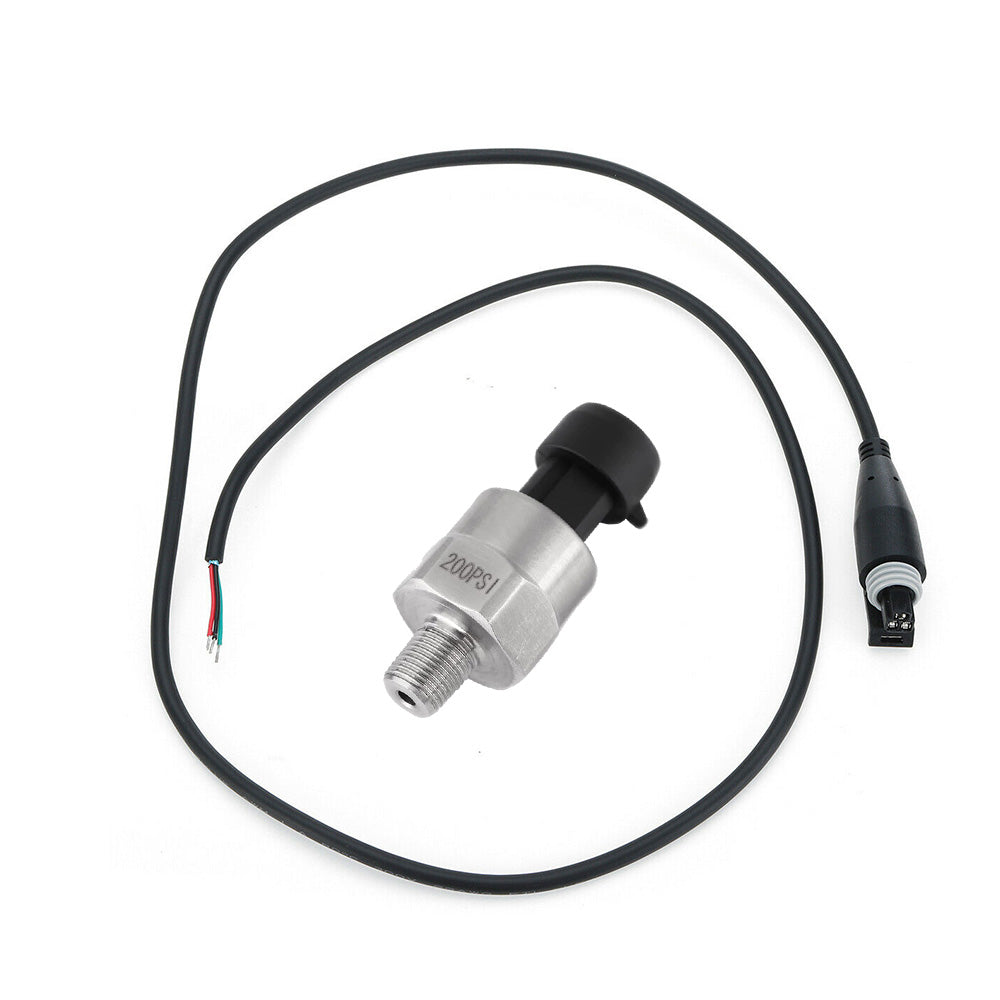 200PSI 5V Pressure Transducer Sender Sensor Suitable For Air, Oil & Fuel – Stainless Steel, AU-4