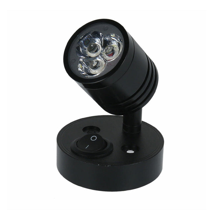 2x 12V LED Interior Spot Reading Light Wall Lamp with Switch Suitable For Caravan Camper-1