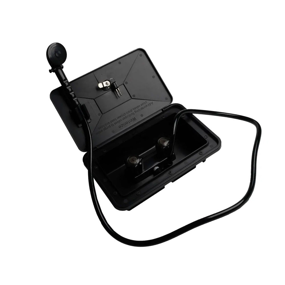 1 Set External Caravan / RV Shower Box Kit with Exterior Faucet Suitable For Camper Trailer & Boat-3