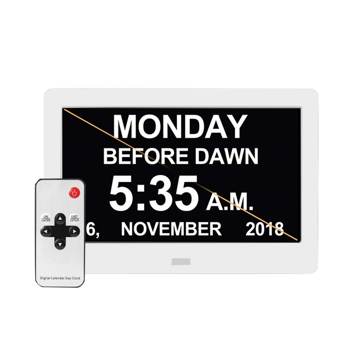 LED Large Digital Day Clock 7  Calendar Dementia Date Week Month Year Time Wall-3